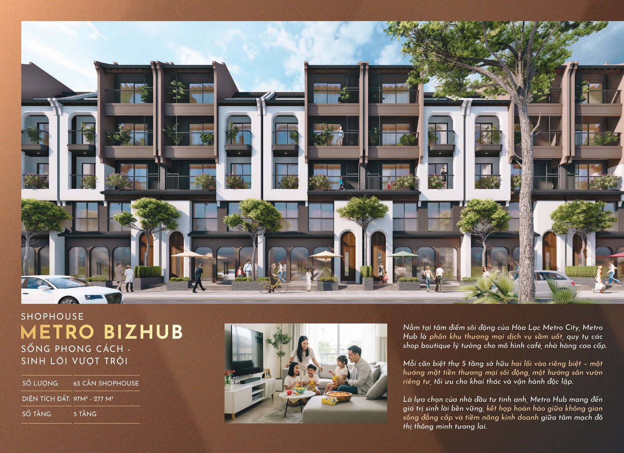 Shophouse Hòa Lạc Metro City: Cơ Hội Đầu Tư Hấp Dẫn Tại Trung Tâm Công Nghệ 1 Phối cảnh Shophouse Hòa Long Metro City